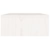 vidaXL Monitor Stand White 80x24x10.5 cm Solid Wood Pine