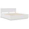 vidaXL Bed Frame with Headboard White 180 x 200 cm Engineered Wood