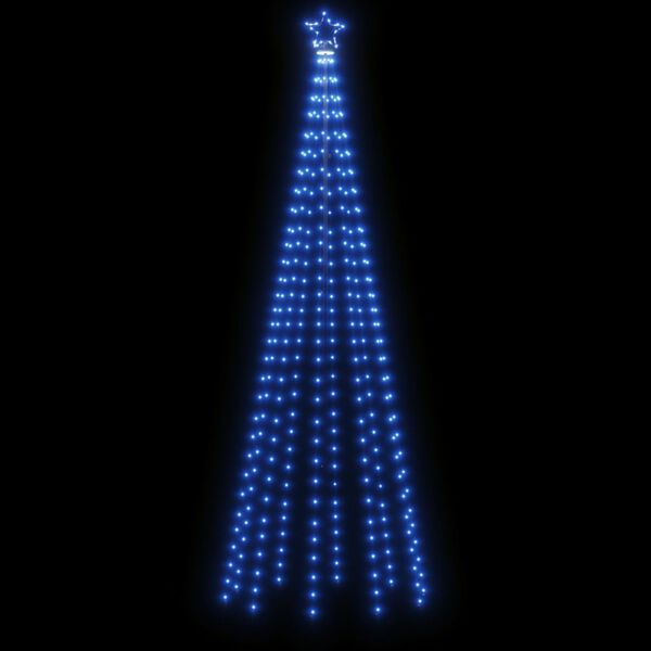 vidaXL Christmas Tree with Spike Blue 310 LEDs 300 cm