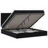 vidaXL Ottoman Bed with Mattress Black 137 x 190 cm Velvet