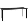 vidaXL Garden Dining Table | Black