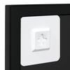 vidaXL Wall Mirrors 2 pcs Black 100x60 cm Metal