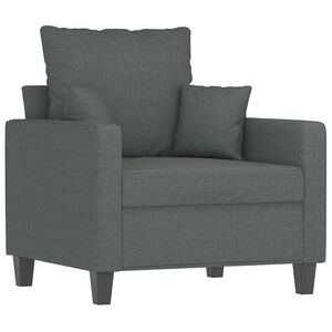 vidaXL Sofa Chair Dark Grey 60 cm Fabric