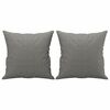 vidaXL 2-Seater Sofa with Pillows&Cushions Dark Grey 120 cm Fabric