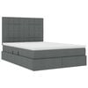 vidaXL Storage Bed with Mattress Dark Grey 137 x 190 cm Faux Leather