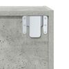 vidaXL Wall-mounted TV Cabinet Concrete Grey 37x37x142.5 cm Engineered Wood