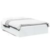 vidaXL Bed Frame without Mattress White 135x190 cm