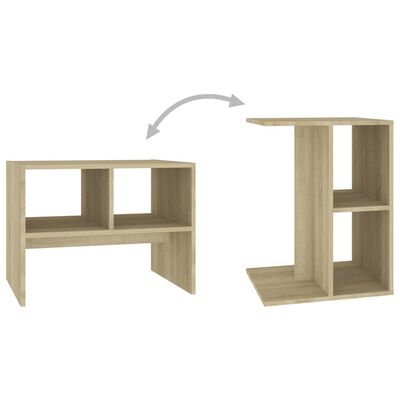 vidaXL Side Table Sonoma Oak 60x40x45 cm Engineered Wood