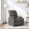 vidaXL Massage Recliner Chair Dark Grey Fabric
