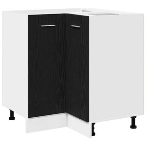 vidaXL Hanging Cabinet Black Oak 75.5 x 75.5 x 80.5 cm Engineered Wood