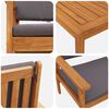 vidaXL Garden Sofa Set 6 pcs Brown Solid Acacia Wood