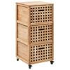 vidaXL Storage Cabinet | Natural | Solid walnut wood | Medium | Bathroom Cabinet