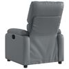 vidaXL Massage Recliner Chair Grey Faux Leather