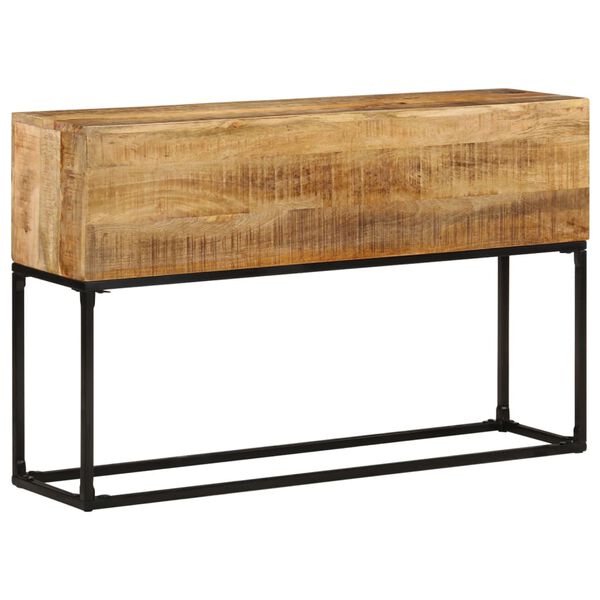 vidaXL Console Table 120x30x75 cm Rough Mango Wood