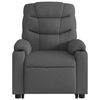 vidaXL Electric Stand up Massage Recliner Chair Dark Grey Fabric
