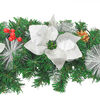 vidaXL Christmas Garland with LED Lights Green 2,7 m PVC
