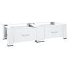 vidaXL Washing machine pedestals White Steel