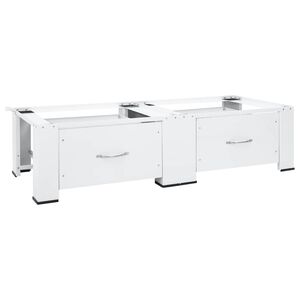 vidaXL Washing machine pedestals White Steel