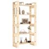 vidaXL Book Cabinet/Room Divider 80x35x56.5 cm Solid Wood Pine
