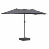 vidaXL Garden Parasol Anthracite 385 x 209 x 244 cm Fabric