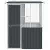 vidaXL Bird Cage Anthracite 154 x 154 x 200 cm Galvanised steel