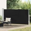Patio Terrace Side awning 160 x 300 cm Black