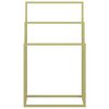 vidaXL Freestanding Towel Rack Gold 48x24x79 cm Iron