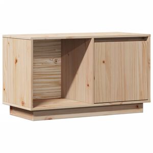 vidaXL Tv Cabinet | Natural Wood | Solid Pine Wood | Tv Cabinet | Rectangular