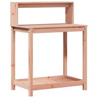 vidaXL Potting Table with Shelves 82.5x50x109.5 cm Solid Wood Douglas