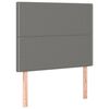 vidaXL Headboard Dark Grey 80x5x118/128 cm Fabric