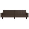 vidaXL 2-Seater Sofa Bed Brown Faux Leather