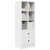 vidaXL Highboard with Drawer White 45.5 x 34 x 127 cm Engineered wood