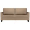 vidaXL 2-Seater Sofa Cappuccino 140 cm Faux Leather