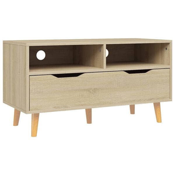 vidaXL TV Cabinet Sonoma Oak 90x40x48.5 cm Engineered Wood