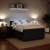 vidaXL Box Spring Bed with Mattress Black Double Velvet