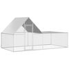 vidaXL Chicken Coop | Silver | Galvanised Steel | Large | Chicken Coop