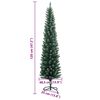 vidaXL Artificial Slim Christmas Tree 150 LEDs 120 cm