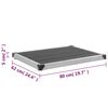 vidaXL Outdoor Shower Tray WPC Stainless Steel 80x62 cm Grey