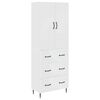 vidaXL Cabinet Set 2 pcs 66 x 34.5 x 90 cm Engineered Wood White