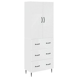 vidaXL Cabinet Set 2 pcs 66 x 34.5 x 90 cm Engineered Wood White