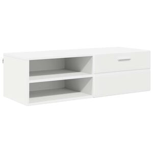 vidaXL Wooden Cabinet 100.5 x 39 x 30 cm White Engineered Wood