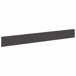 vidaXL Lawn Edging 10 pcs 100 x 12 cm Steel Black