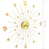 vidaXL Wall Clock Metal 70 cm Golden
