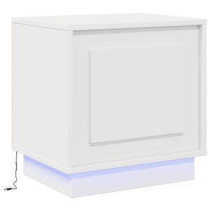 vidaXL Bedside Cabinet White 44 x 34.5 x 45 cm Engineered Wood