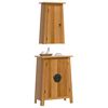 vidaXL 2 Piece Bathroom Furniture Set Solid Wood Pine
