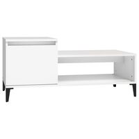 vidaXL Coffee Table White 100x50x45 cm Engineered Wood