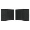 vidaXL Party Tent Sidewall 2 pcs with Zipper PE Anthracite
