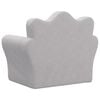 vidaXL Kids' Sofa Light Grey Soft Plush