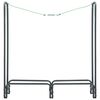 vidaXL Firewood Rack Anthracite 120x35x120 cm Steel
