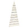 vidaXL Christmas Tree with 100 LEDs Natural 180 cm Solid Ash wood